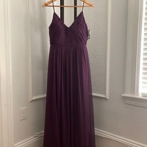 NWT Dessy Dress Lux Chiffon Size 6
